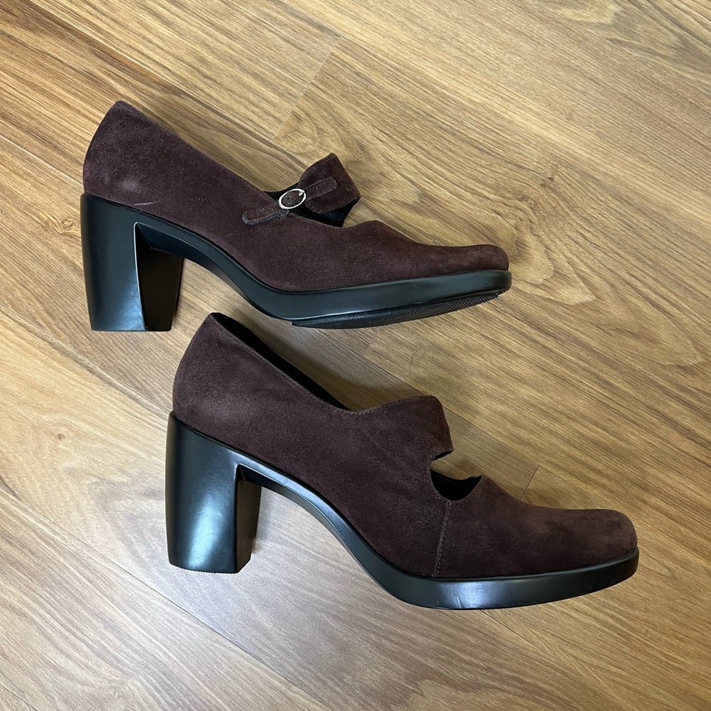 SOLD// Dansko Tara Mary Janes Pumps High Heels Shoes Suede Leather 42 11.5 12 - Picture 4 of 10